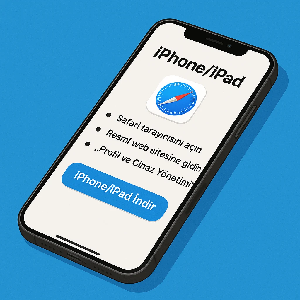 iOS İçin Megapari Uygulama Kurulumu iPhone'da Megapari iOS uygulama indir ve yükleme ekranı