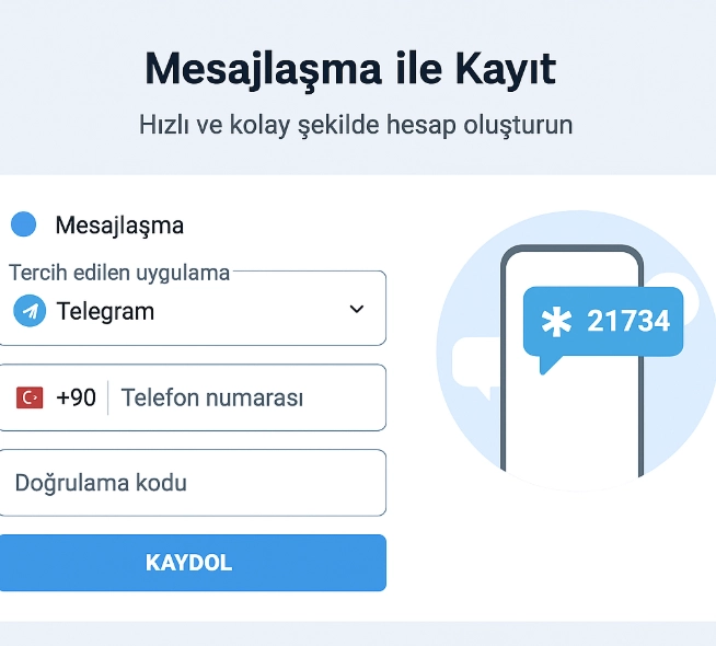Megapari SMS Doğrulamalı Kayıt Formu