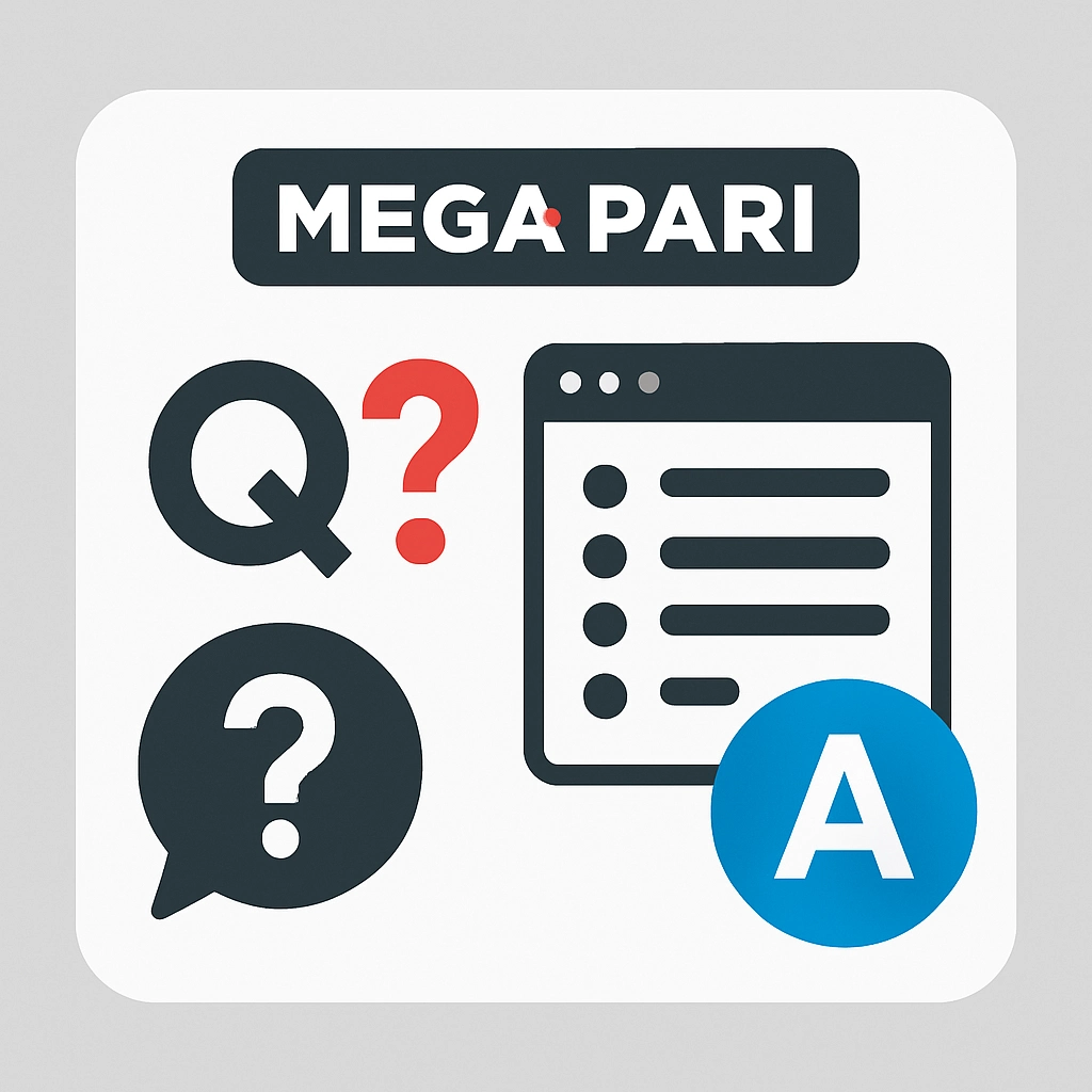 Megapari SSS bölümü görsel temsili