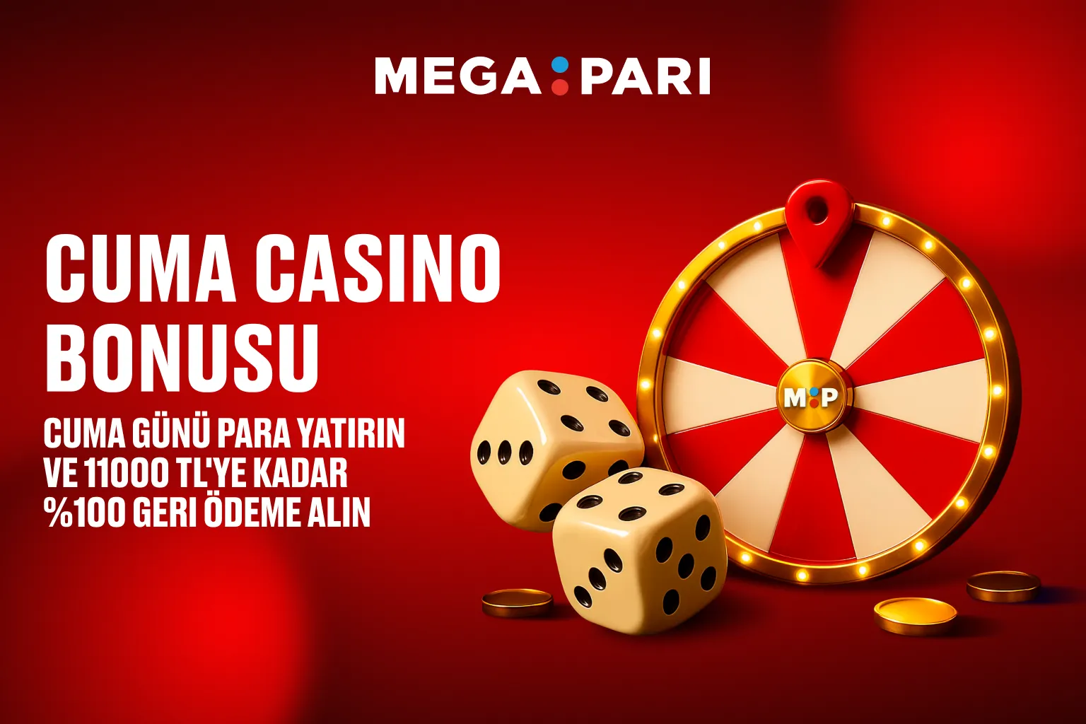 Megapari casino bonuslarını simgeleyen resim