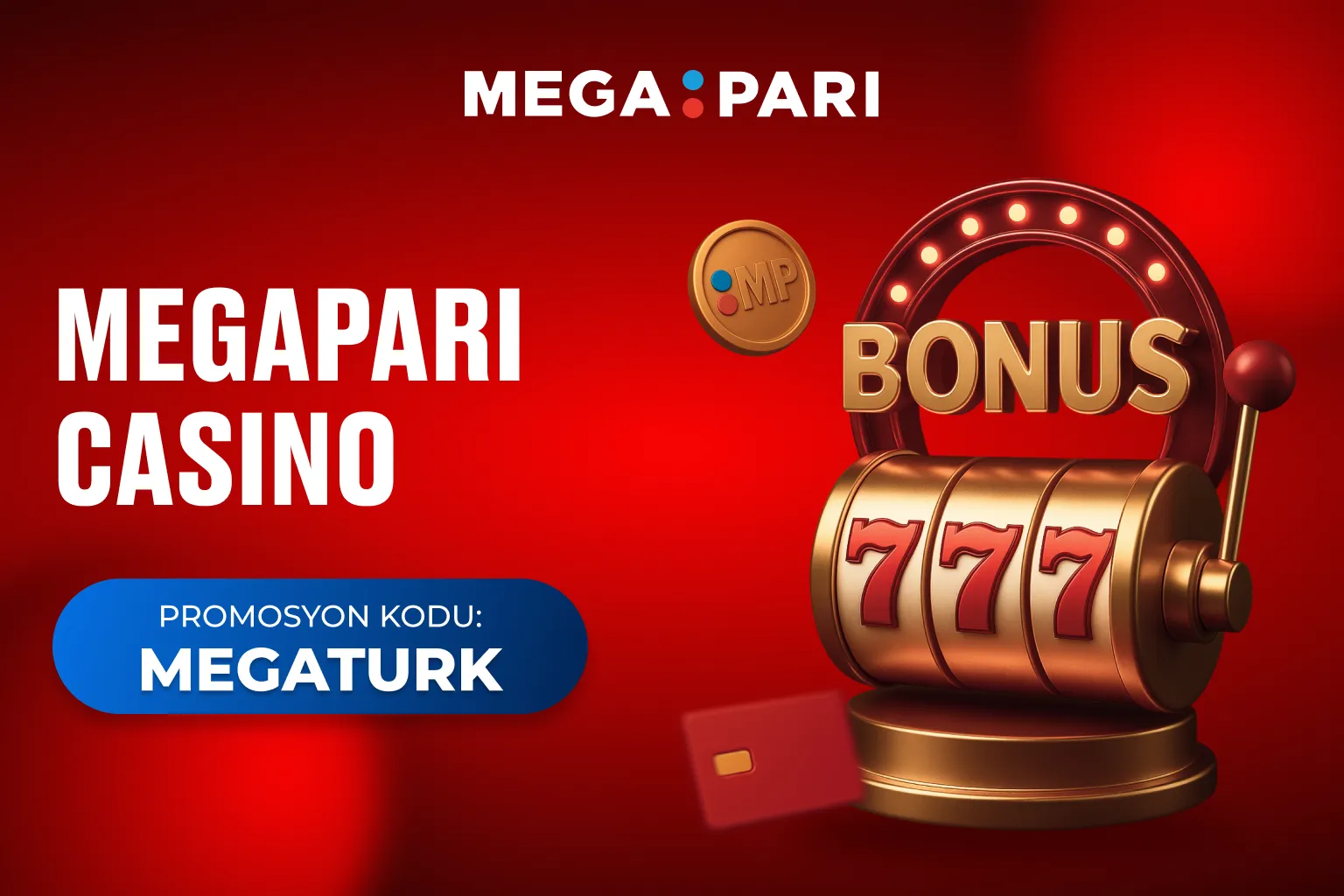 Megapari çevrimiçi casino oyunlarını simgeleyen dijital illüstrasyon