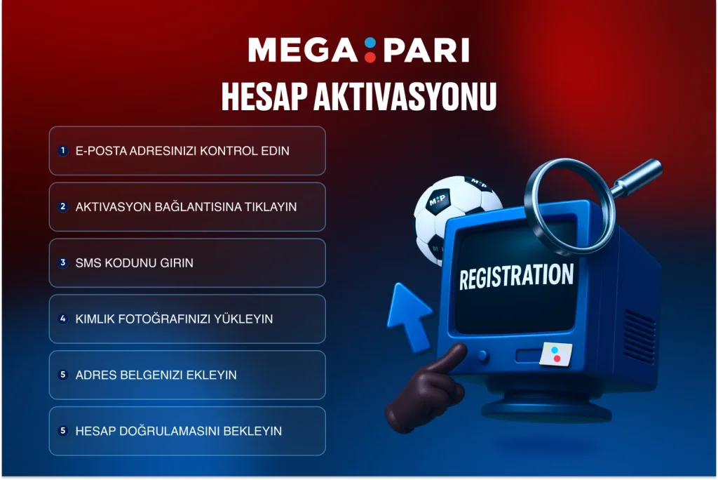 Megapari Hesap Doğrulama ve Aktivasyon Ekranı