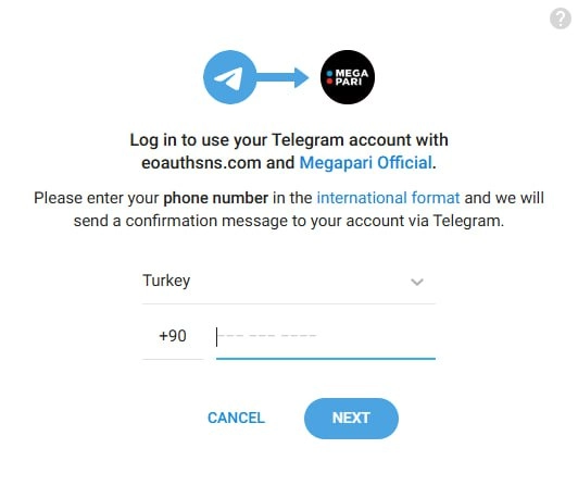 Megapari SMS Doğrulamalı Kayıt Formu