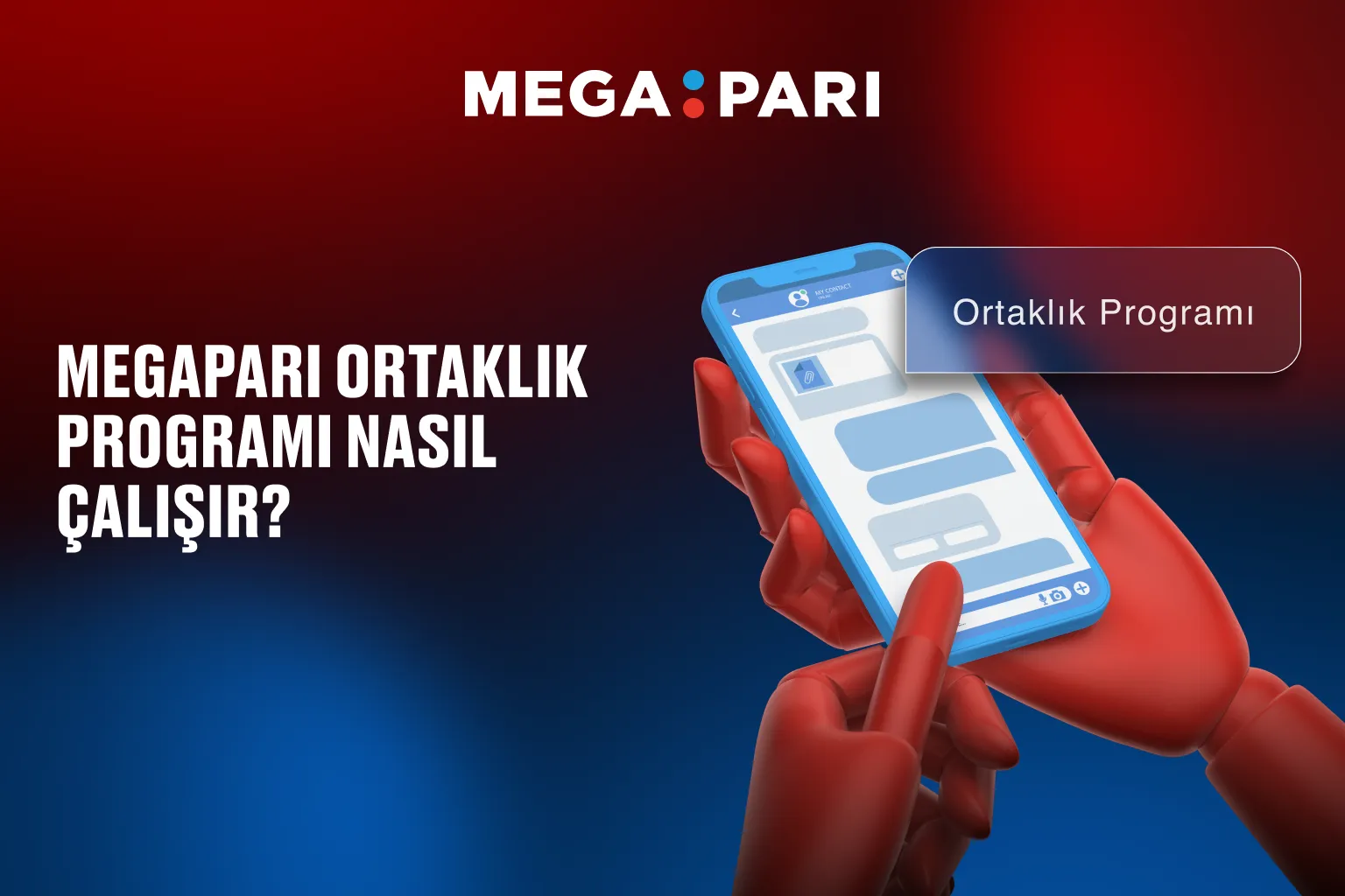 Megapari affiliate sisteminde bağlantı takibiyle kazanç modeli anlatımı içeren görsel